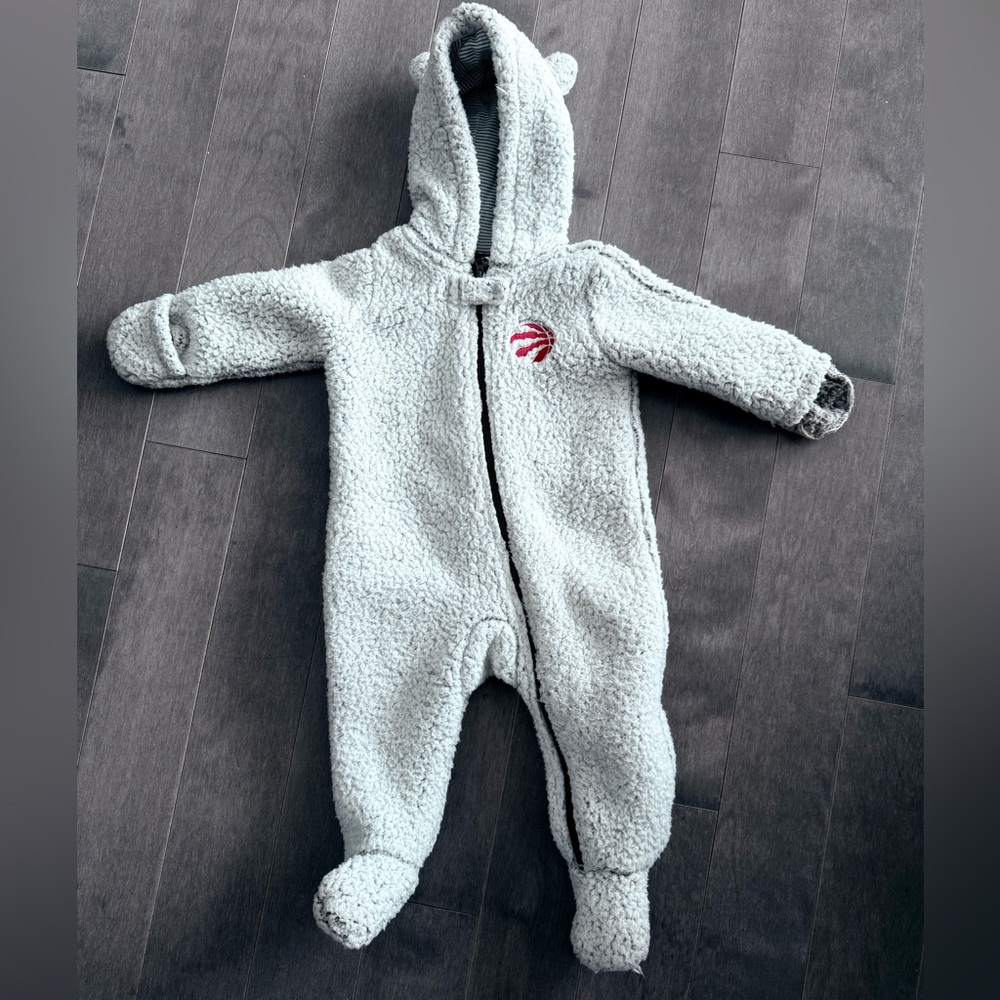 Toronto Raptors baby one piece.